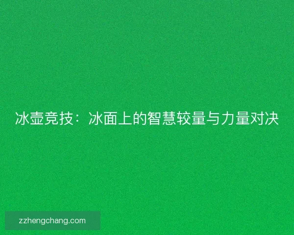 冰壶竞技：冰面上的智慧较量与力量对决